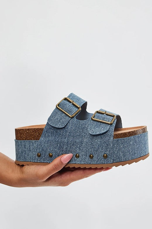 Denim Blowout Sandal