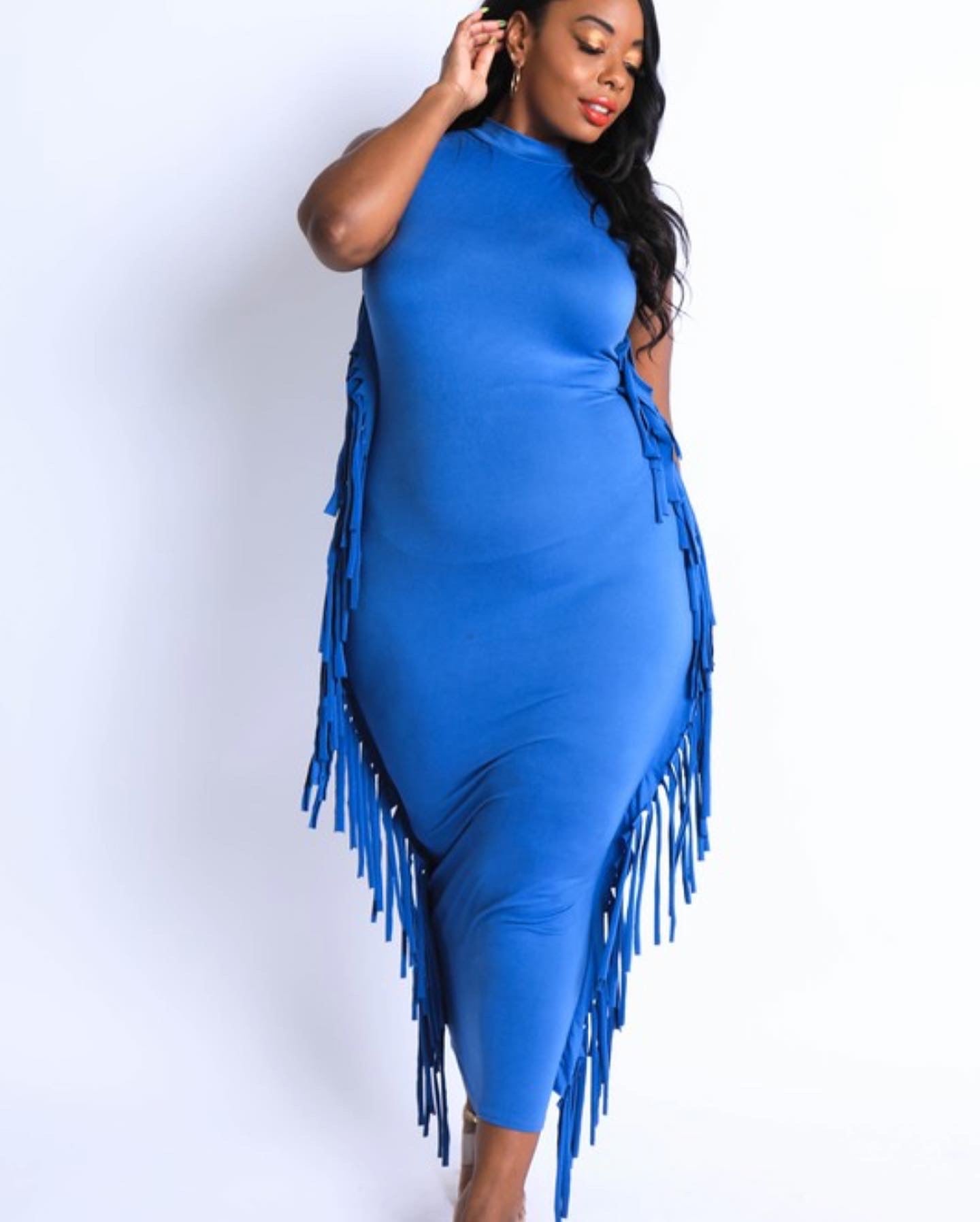 demi blue dress Knit Demi Gown  BCBGMAXAZRIA